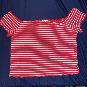 Off the shoulder crop top